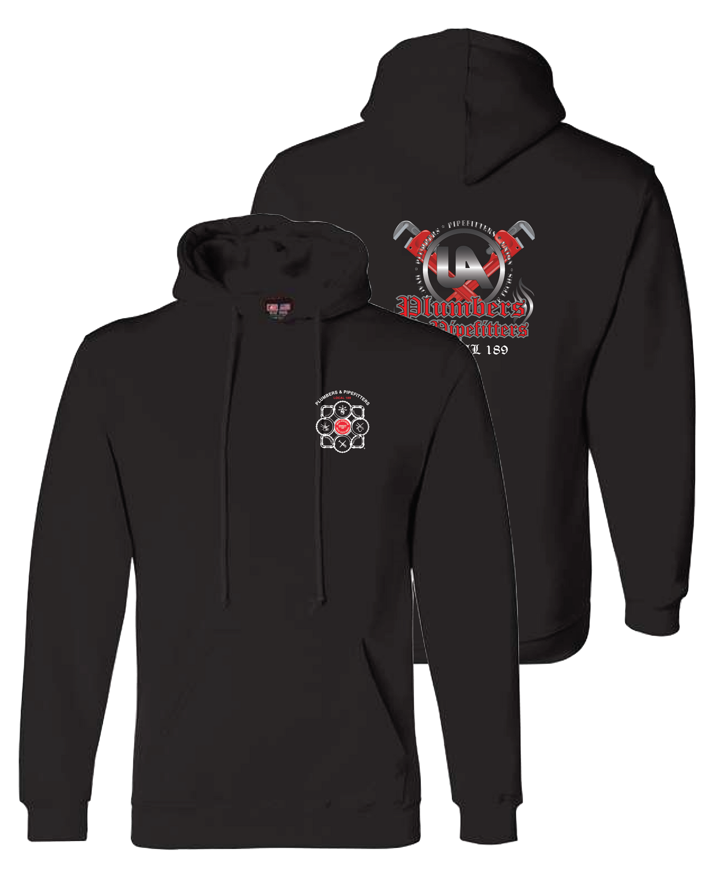 Local 189 Plumber & Pipefitters Bayside Pullover Hoodie